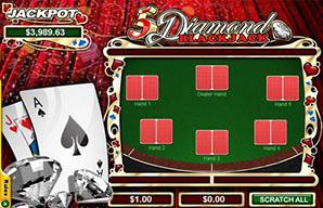 Play 5 Diamond Blackjack